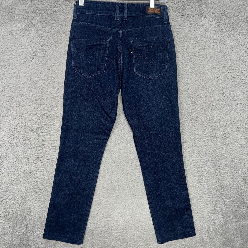 VTG Levi's Jeans Women's 4M (26x26) Dark Denim Mid Rise Skinny Two Horse Batwing